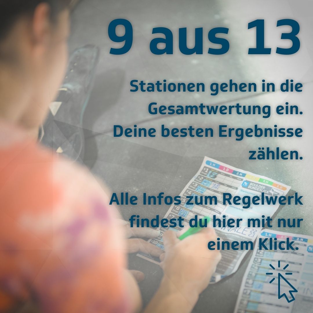 9 aus 13 Stationen gehen in die Gesamtwertung ein. Deine besten Ergebnisse zählen. Alle Infos zum Regelwerk findest du hier mit nur einem Klick.